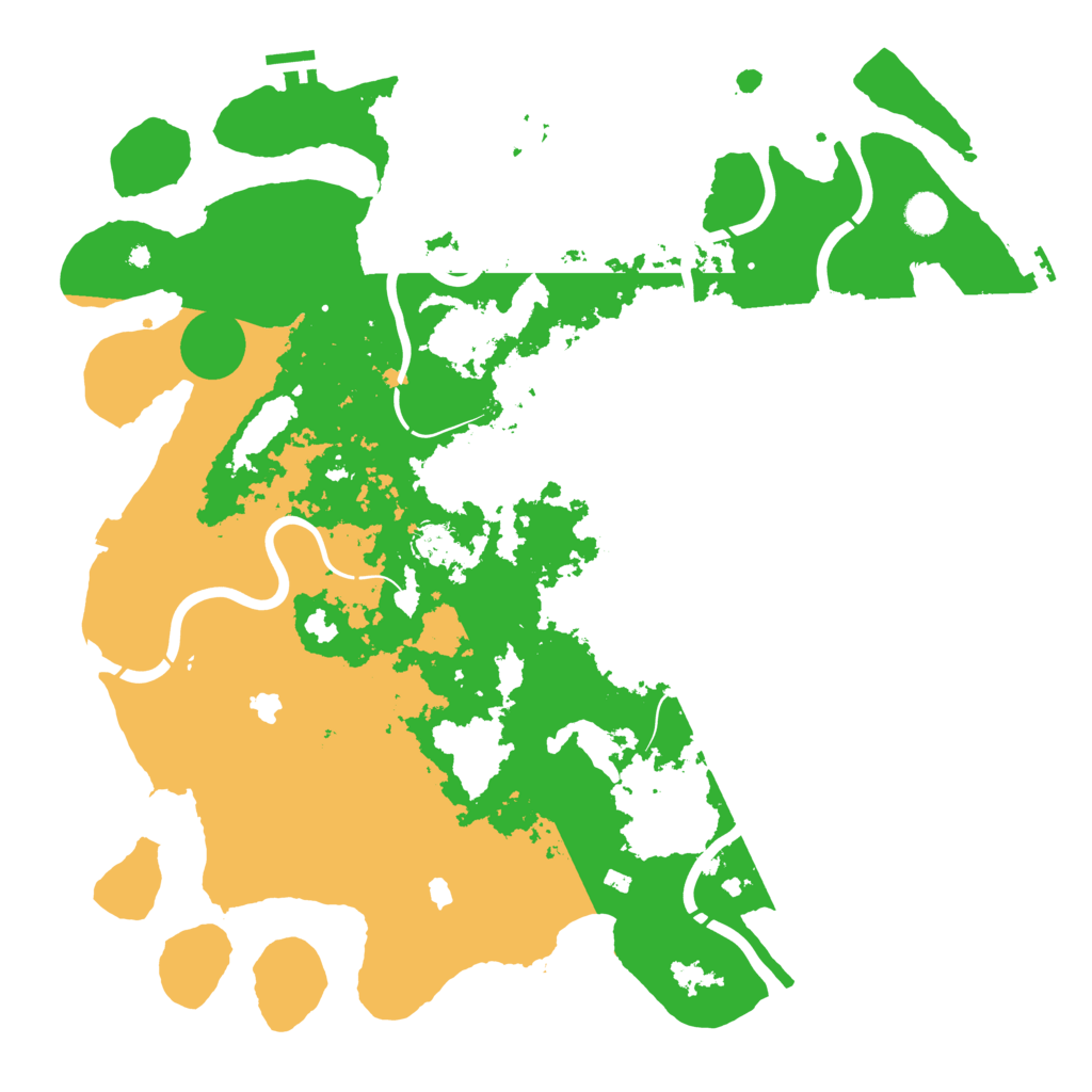 Biome Rust Map: Procedural Map, Size: 4500, Seed: 236935666