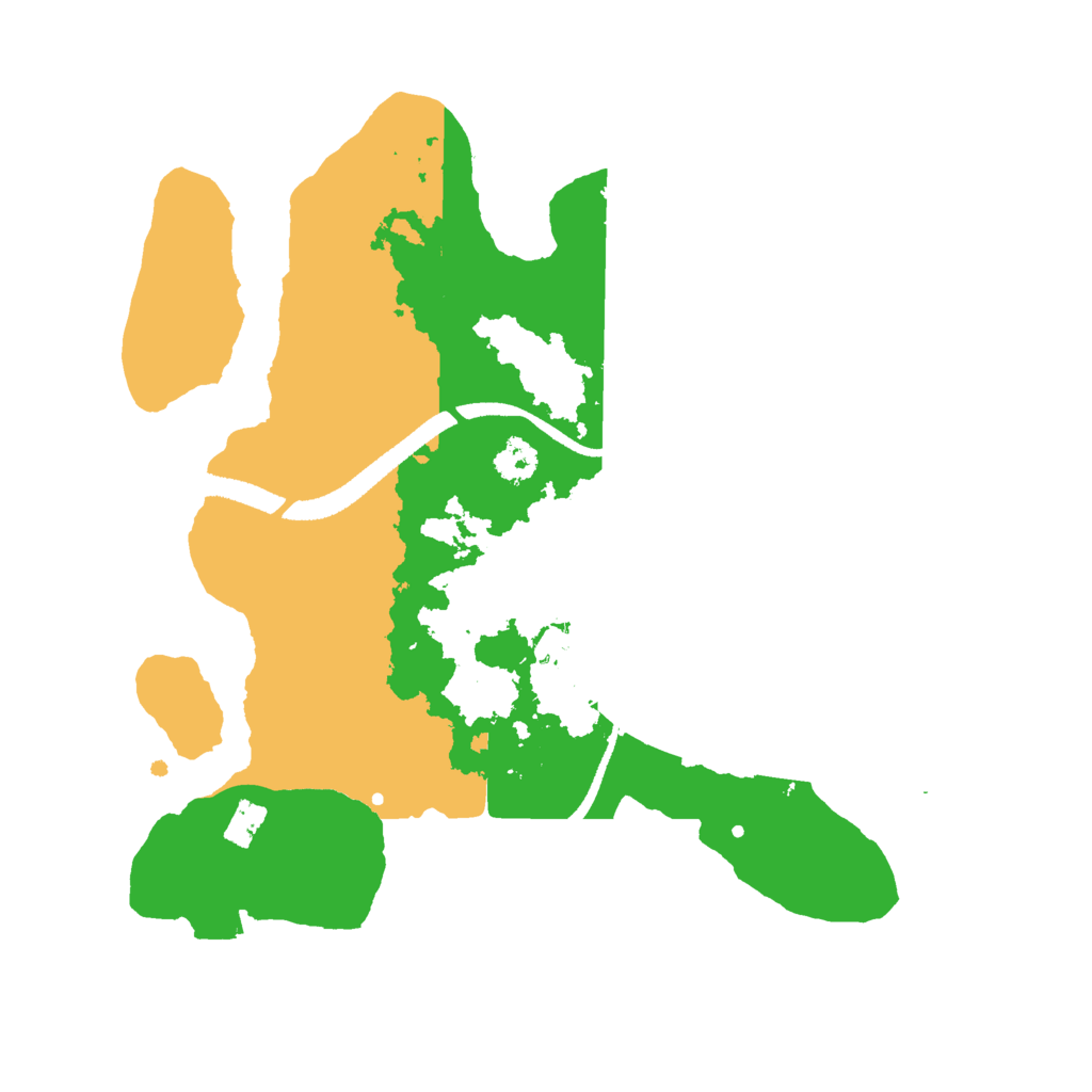 Biome Rust Map: Procedural Map, Size: 2600, Seed: 2140572035