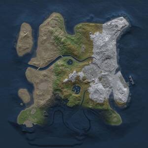 Thumbnail Rust Map: Procedural Map, Size: 2600, Seed: 2140572035, 8 Monuments