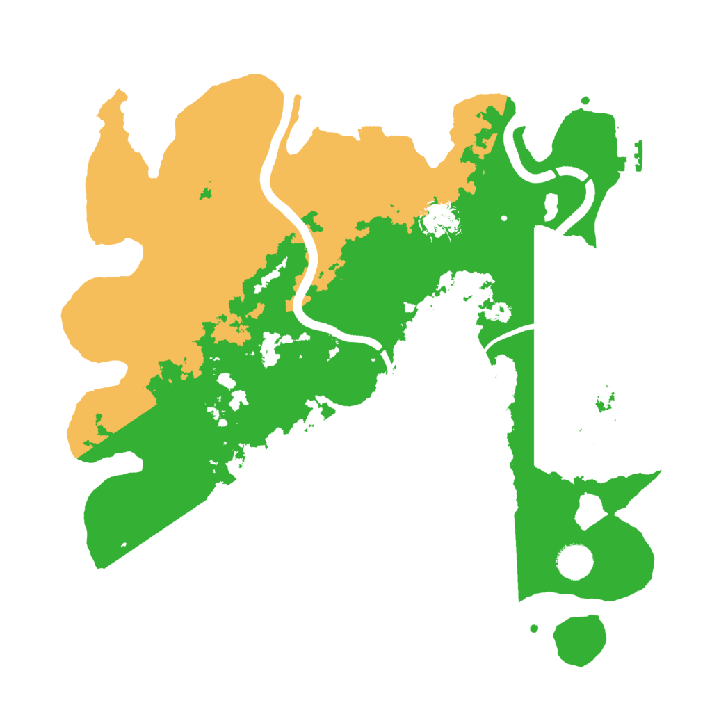 Biome Rust Map: Procedural Map, Size: 3500, Seed: 194233222