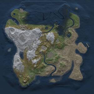 Thumbnail Rust Map: Procedural Map, Size: 3250, Seed: 268574610, 13 Monuments