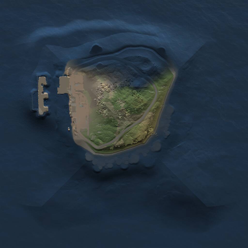 Rust Map: Procedural Map, Size: 1000, Seed: 331528237, 2 Monuments