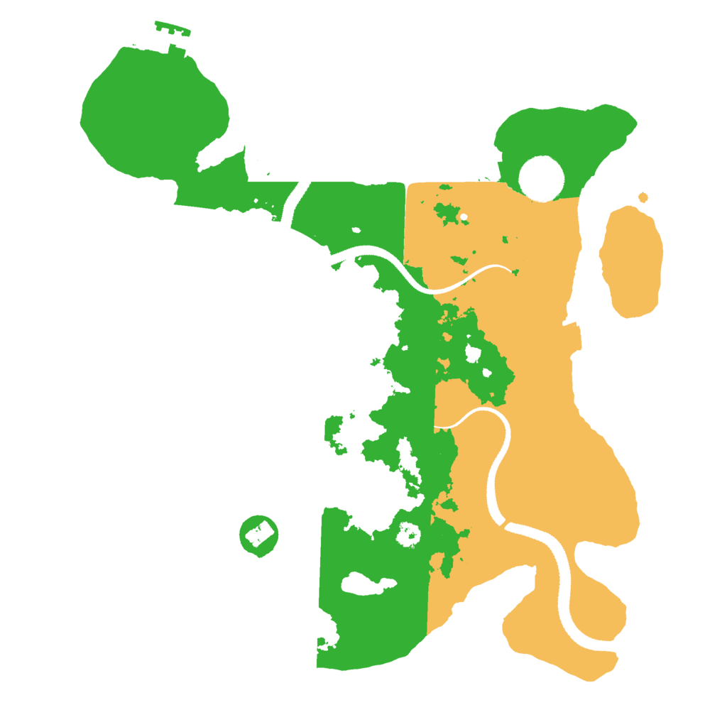 Biome Rust Map: Procedural Map, Size: 3000, Seed: 128068314