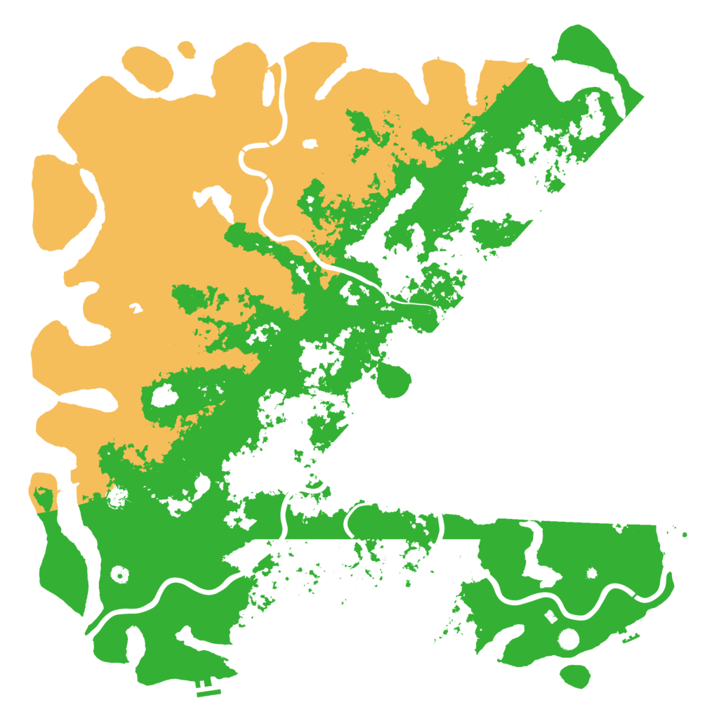 Biome Rust Map: Procedural Map, Size: 6000, Seed: 2065325788