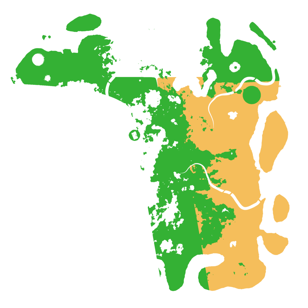 Biome Rust Map: Procedural Map, Size: 4500, Seed: 31178322