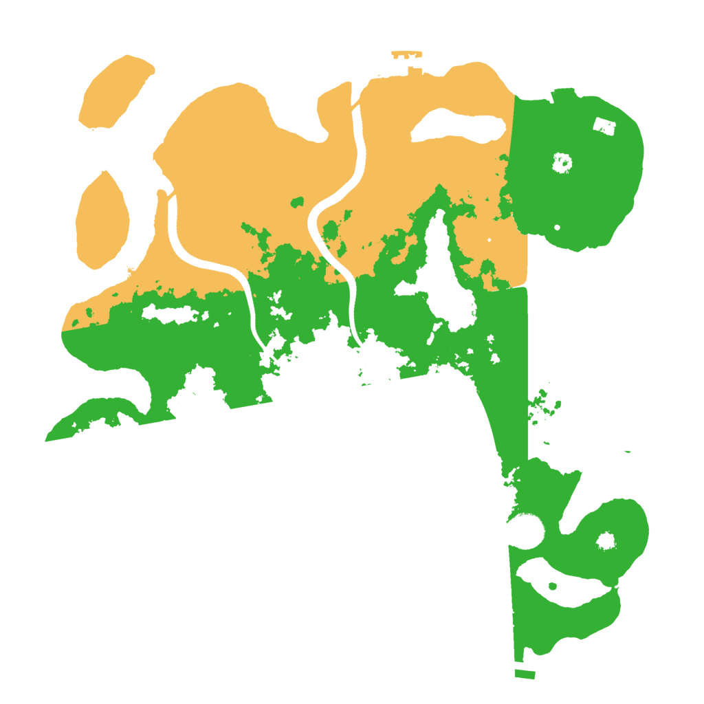Biome Rust Map: Procedural Map, Size: 3500, Seed: 1111158615