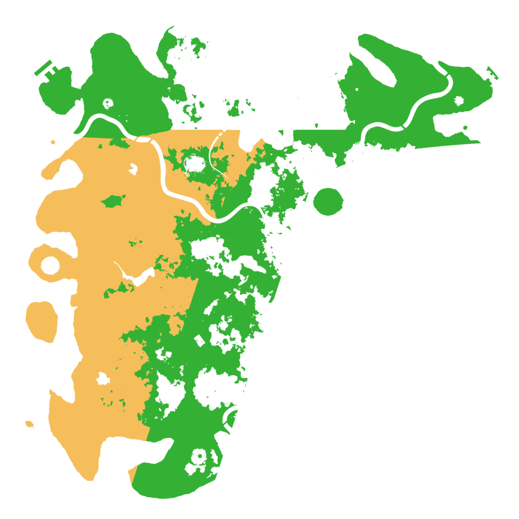 Biome Rust Map: Procedural Map, Size: 5000, Seed: 111892340