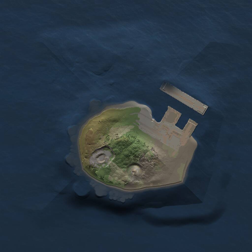 Rust Map: Procedural Map, Size: 1000, Seed: 145685671, 2 Monuments