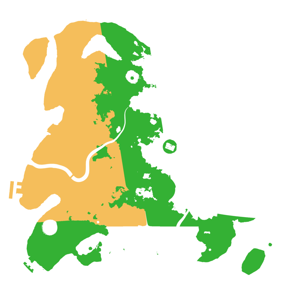 Biome Rust Map: Procedural Map, Size: 3500, Seed: 413541