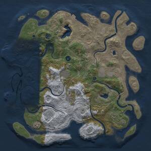 Thumbnail Rust Map: Procedural Map, Size: 4250, Seed: 368852645, 15 Monuments