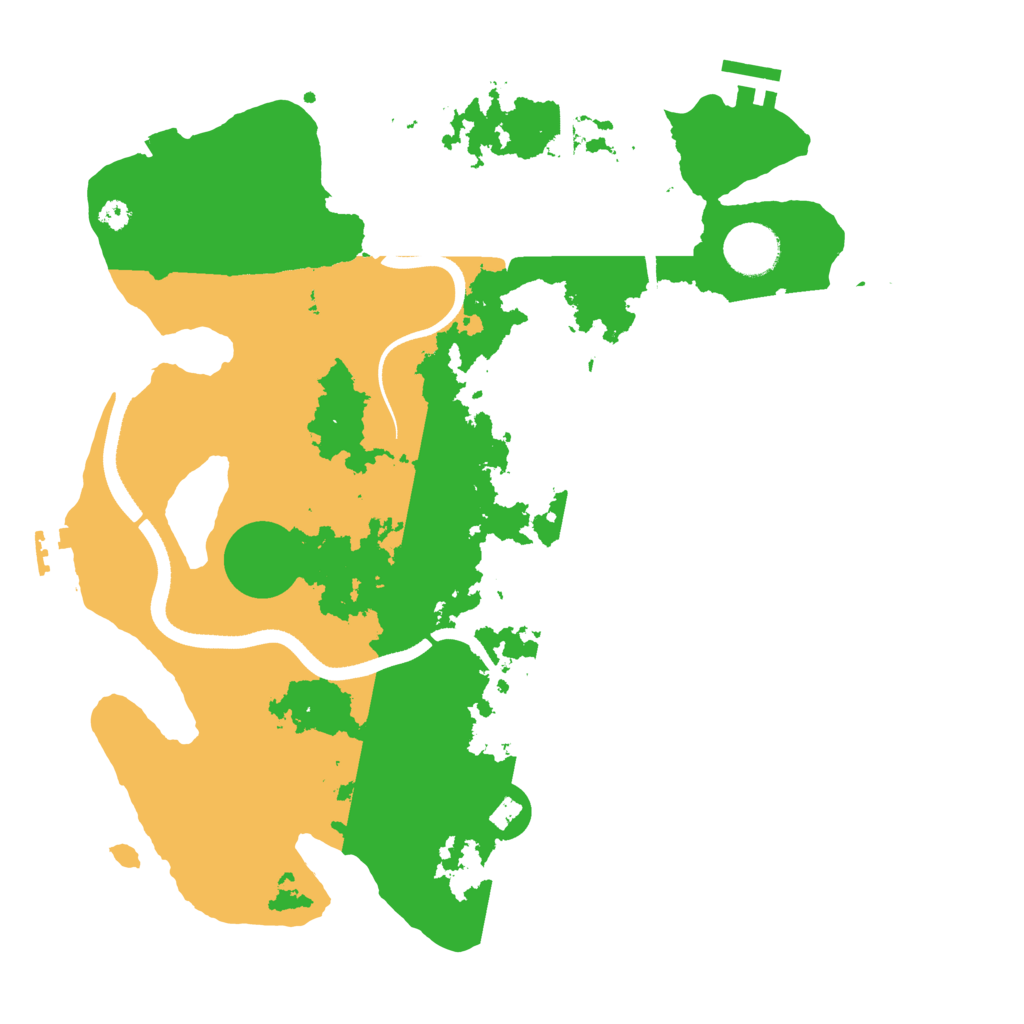 Biome Rust Map: Procedural Map, Size: 3500, Seed: 598639241