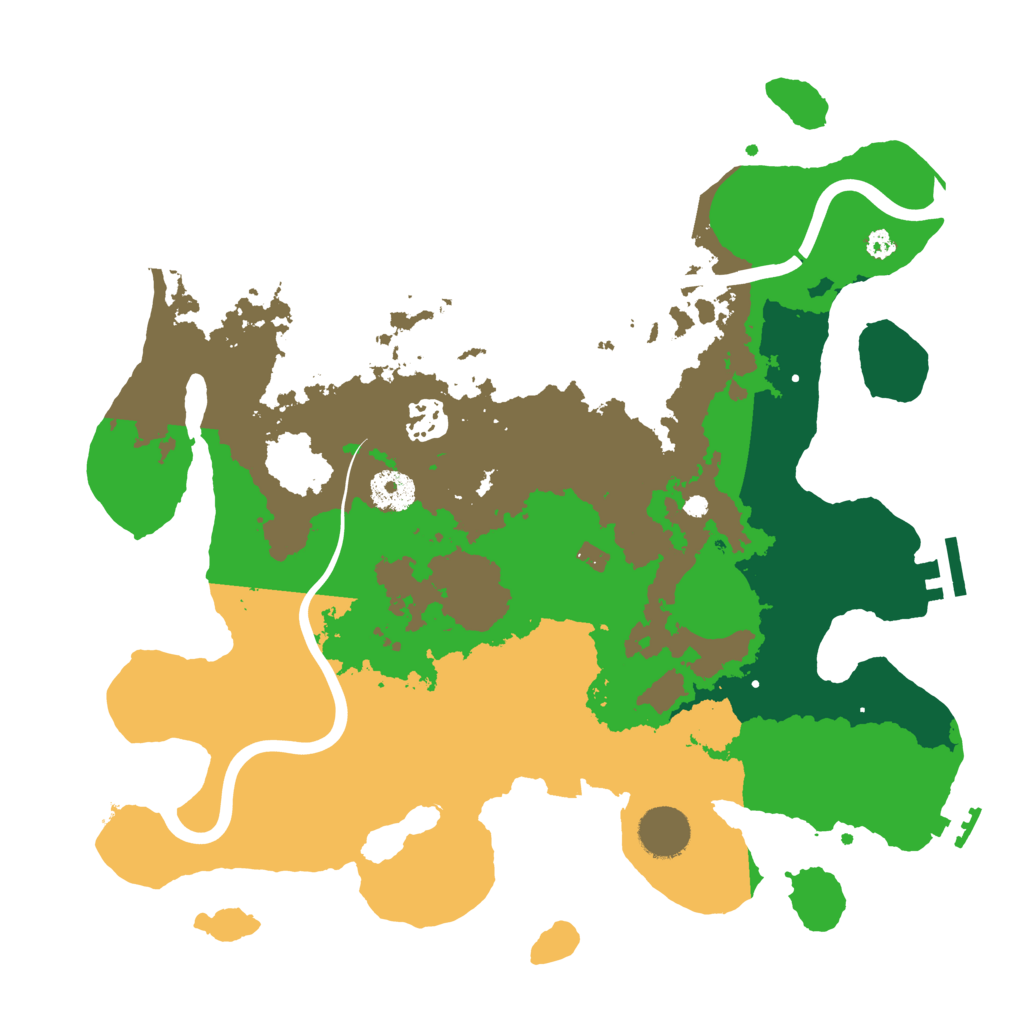 Biome Rust Map: Procedural Map, Size: 3500, Seed: 1803445354