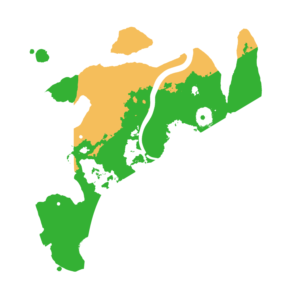 Biome Rust Map: Procedural Map, Size: 2500, Seed: 28096195