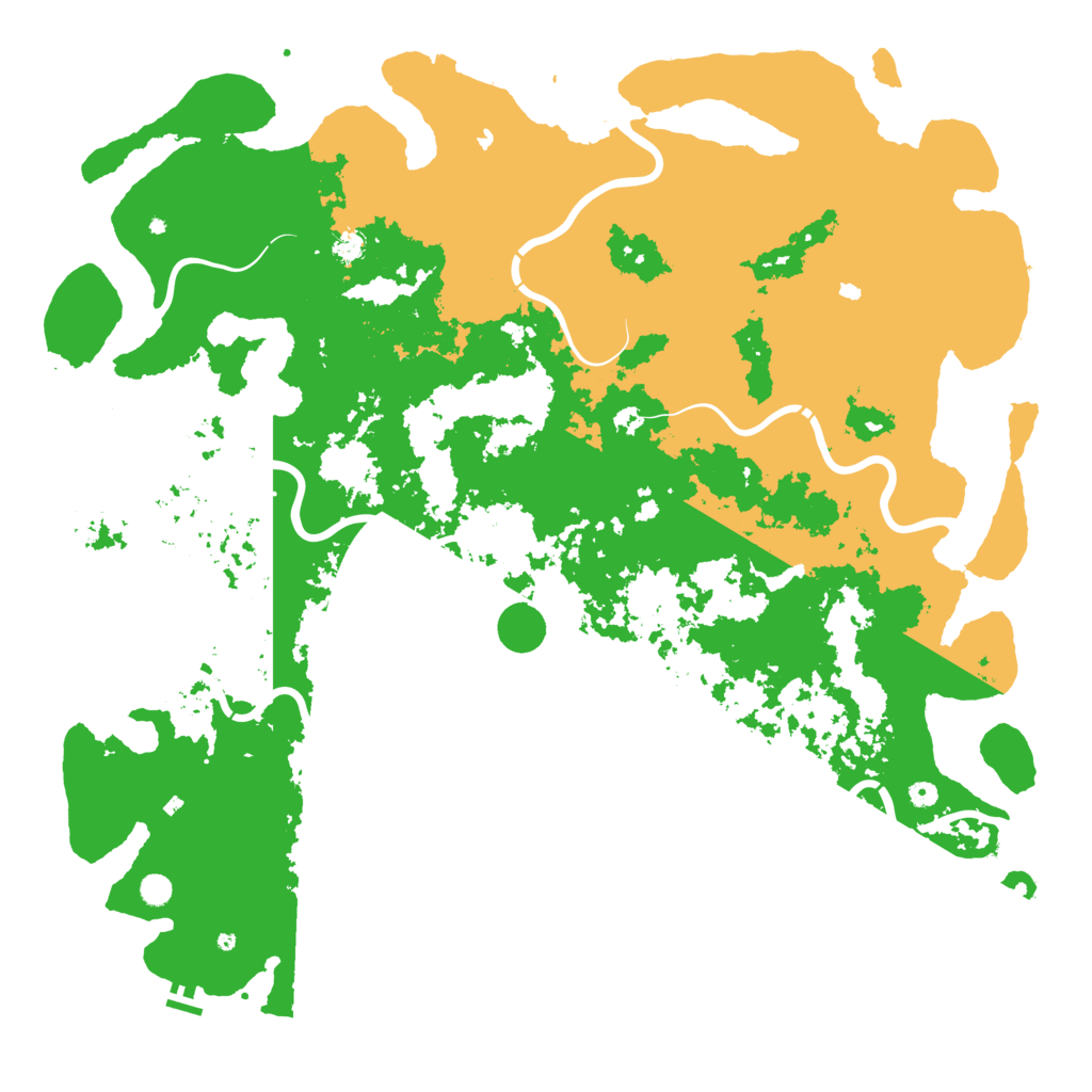 Biome Rust Map: Procedural Map, Size: 6000, Seed: 7602