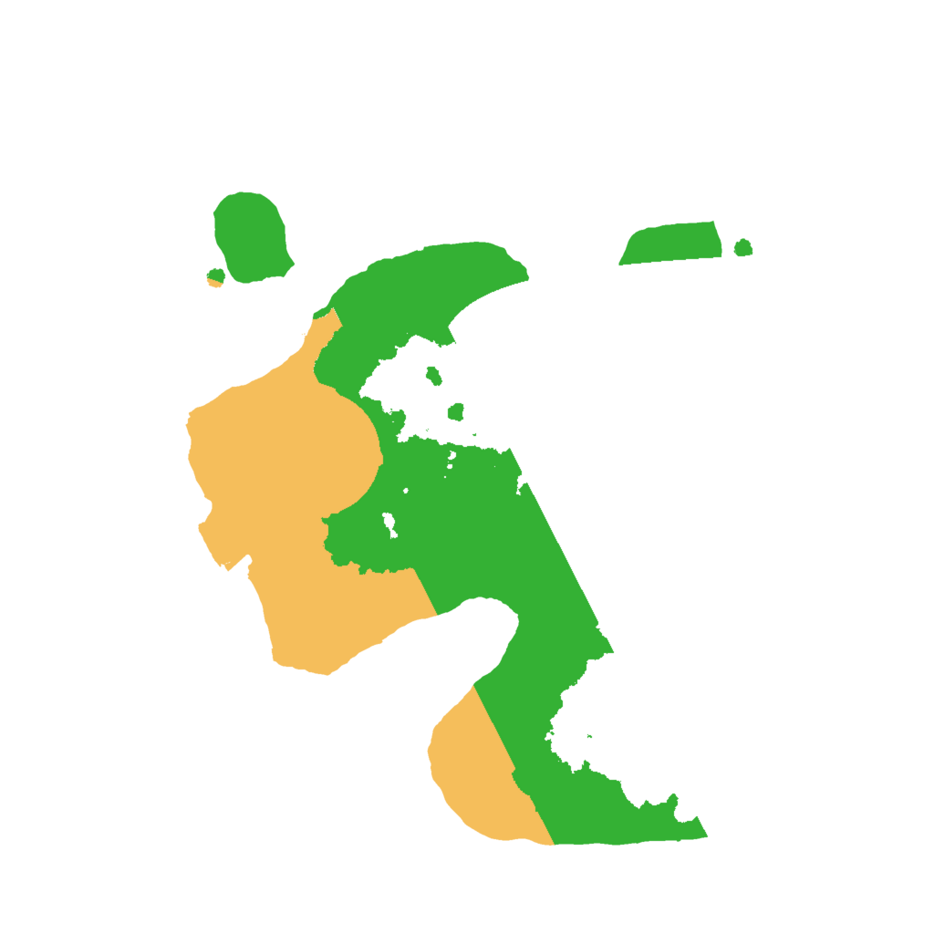 Biome Rust Map: Procedural Map, Size: 2000, Seed: 246810