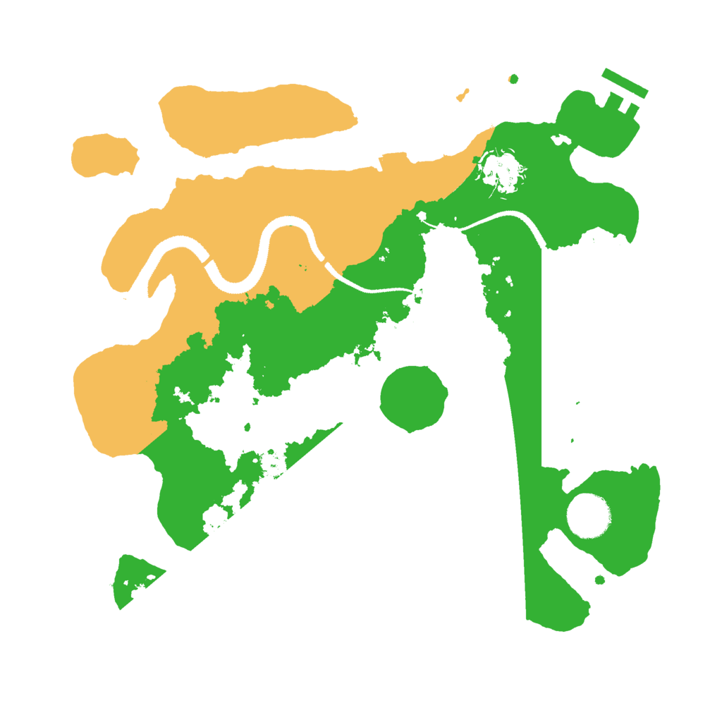 Biome Rust Map: Procedural Map, Size: 3000, Seed: 1379608761