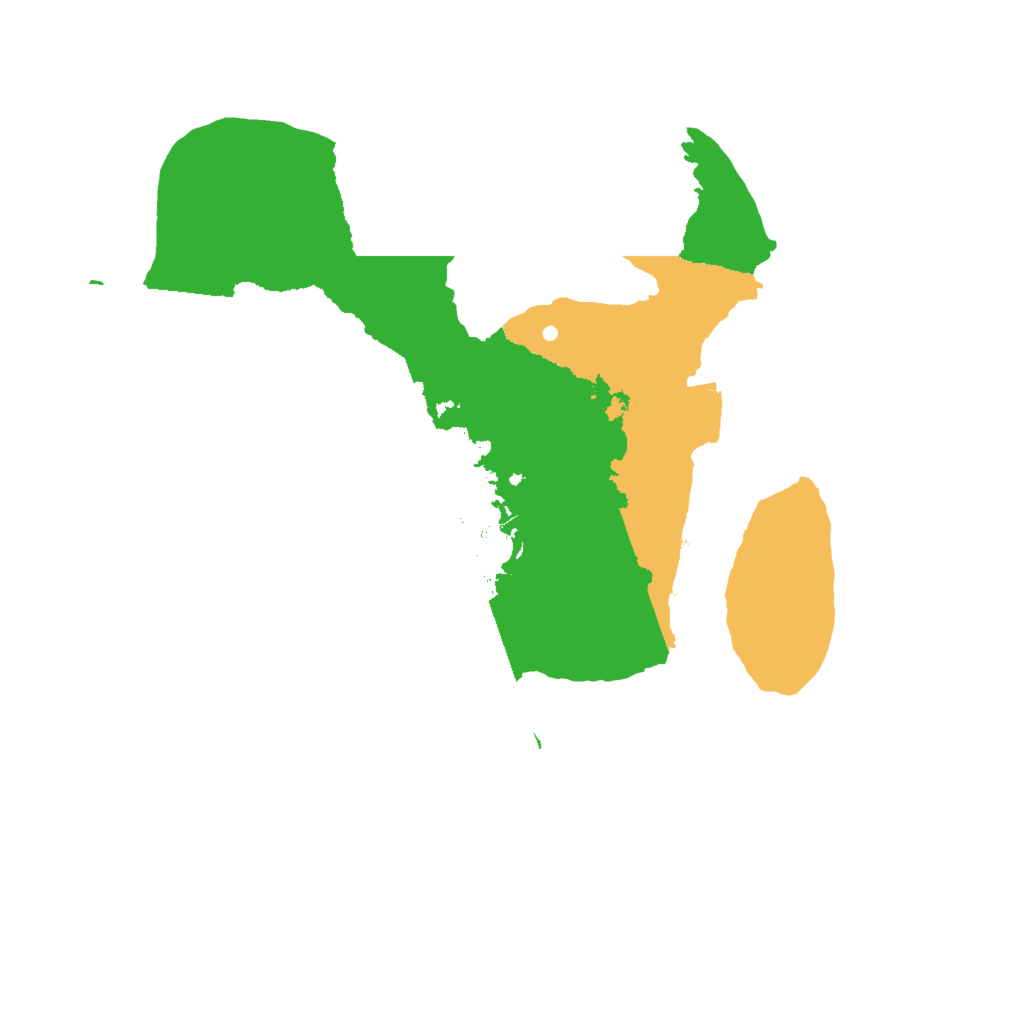 Biome Rust Map: Procedural Map, Size: 2000, Seed: 4231579