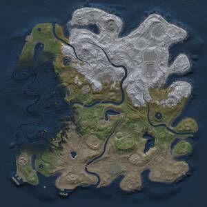 Thumbnail Rust Map: Procedural Map, Size: 4250, Seed: 547618129, 16 Monuments