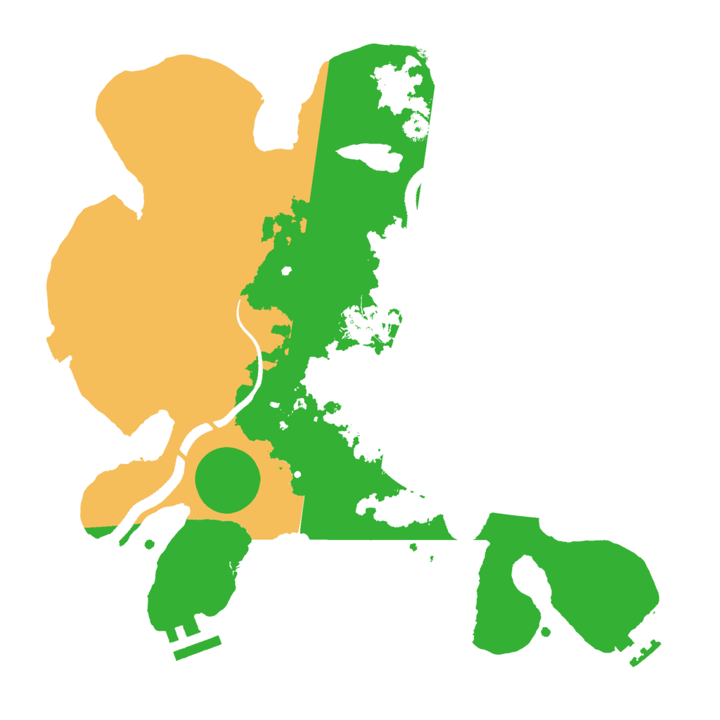 Biome Rust Map: Procedural Map, Size: 3000, Seed: 644411