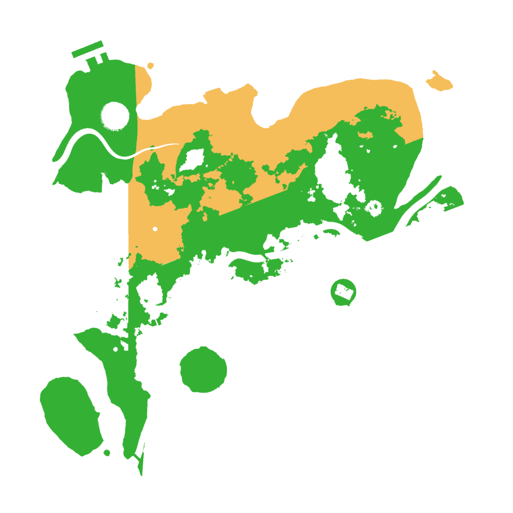 Biome Rust Map: Procedural Map, Size: 3200, Seed: 1622135217