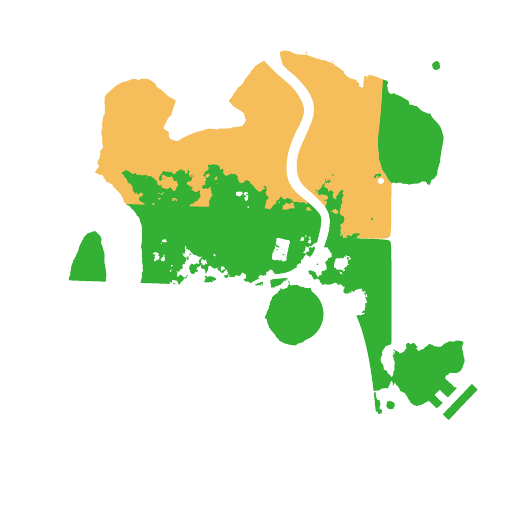 Biome Rust Map: Procedural Map, Size: 2500, Seed: 421295986