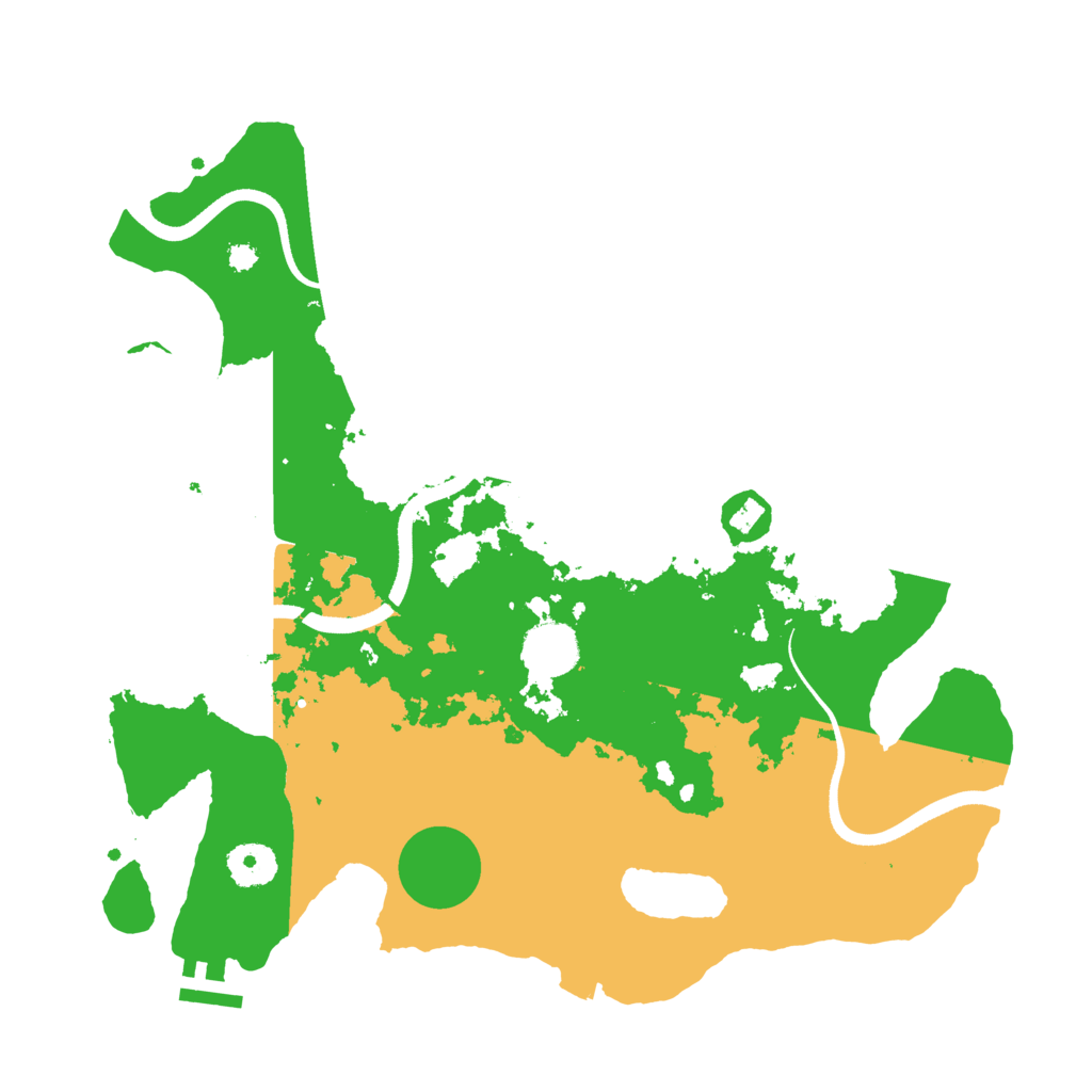 Biome Rust Map: Procedural Map, Size: 3500, Seed: 32766