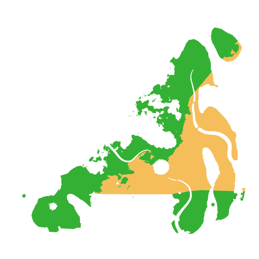 Biome Rust Map: Procedural Map, Size: 3000, Seed: 2120315801