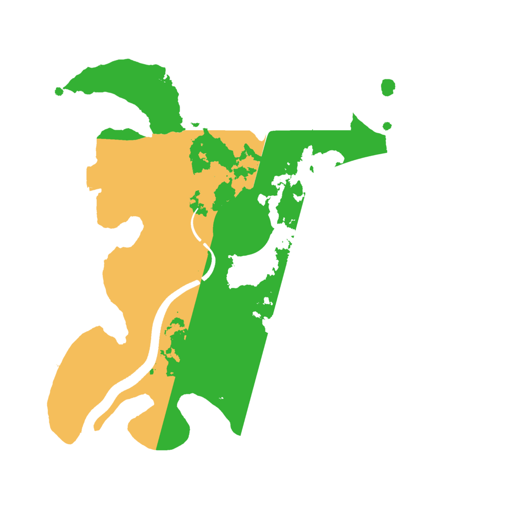 Biome Rust Map: Procedural Map, Size: 2500, Seed: 690250747