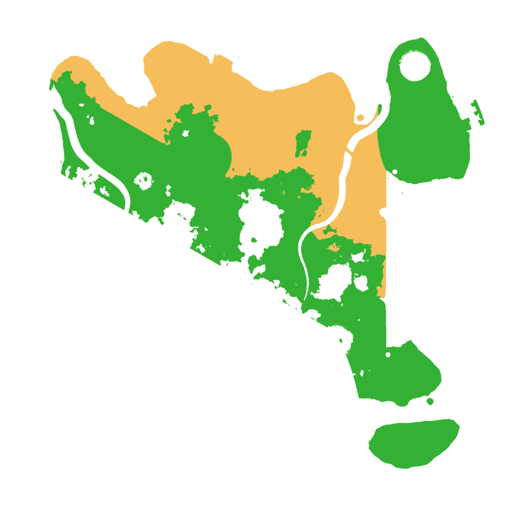 Biome Rust Map: Procedural Map, Size: 3000, Seed: 41978996