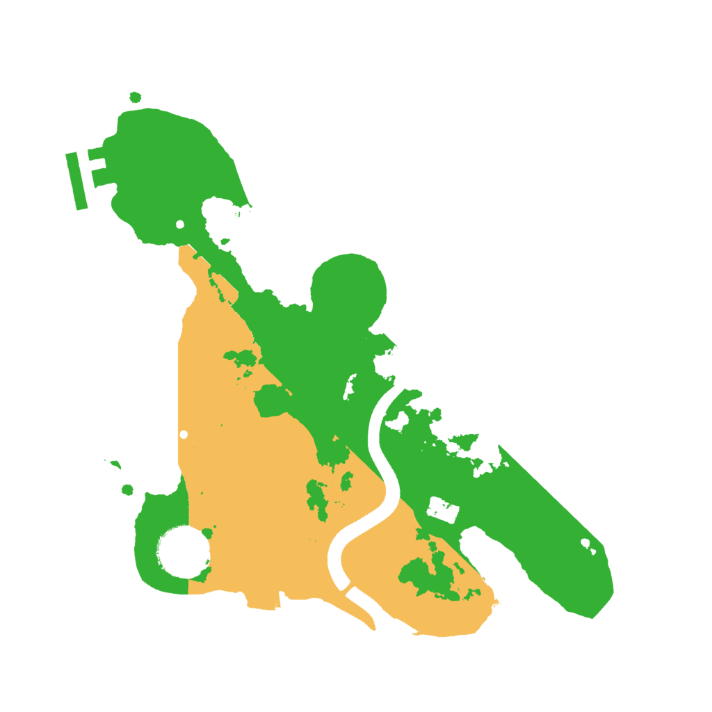 Biome Rust Map: Procedural Map, Size: 2500, Seed: 1885965701