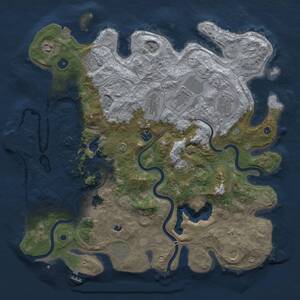 Thumbnail Rust Map: Procedural Map, Size: 4250, Seed: 1640783435, 17 Monuments