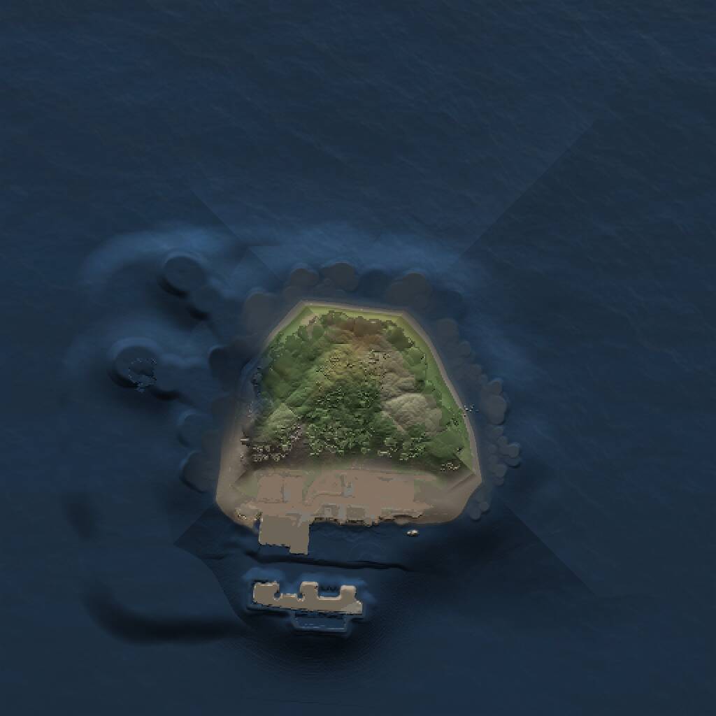 Rust Map: Procedural Map, Size: 1000, Seed: 987949606, 2 Monuments