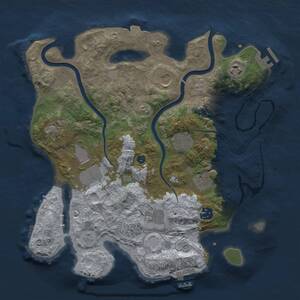 Thumbnail Rust Map: Procedural Map, Size: 3500, Seed: 6051962, 15 Monuments