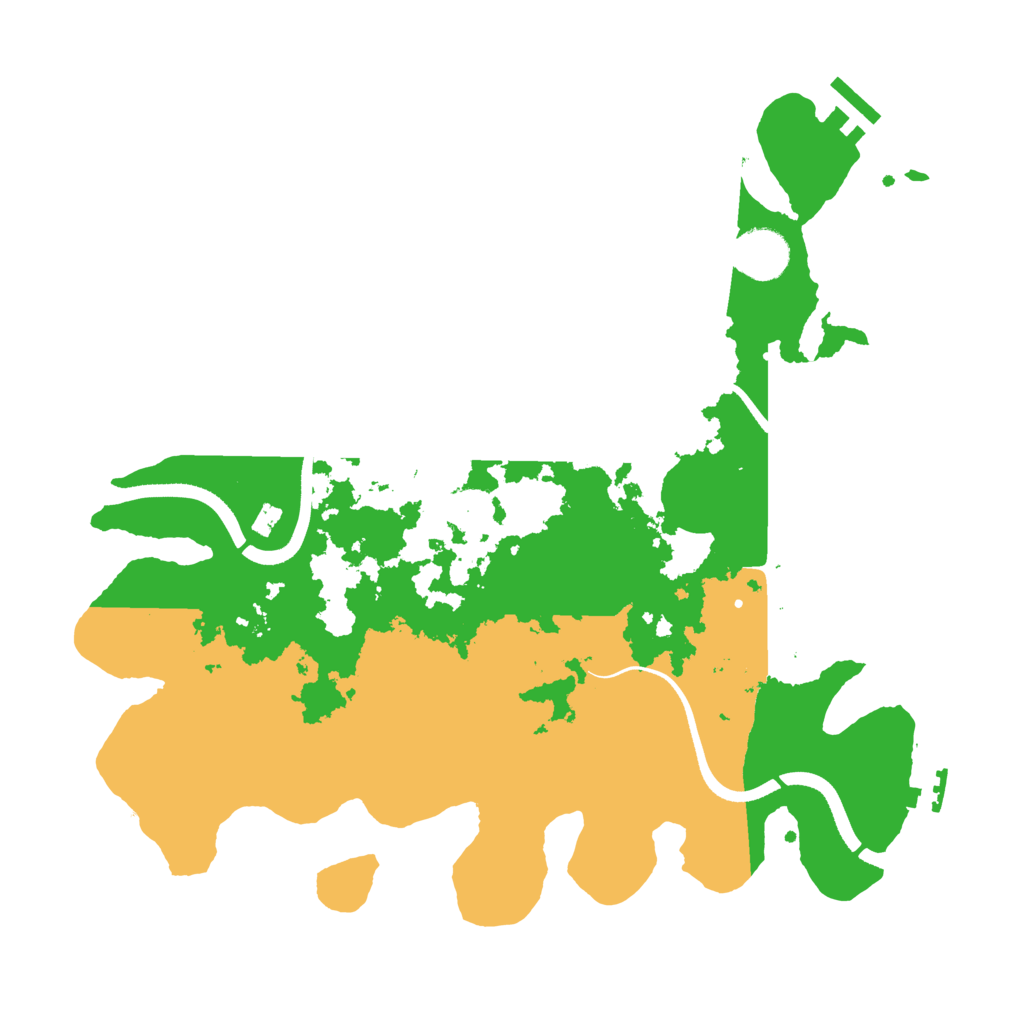 Biome Rust Map: Procedural Map, Size: 3500, Seed: 871621