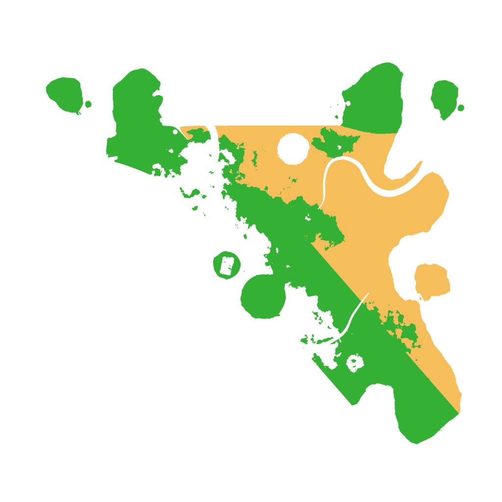 Biome Rust Map: Procedural Map, Size: 3000, Seed: 1376084394