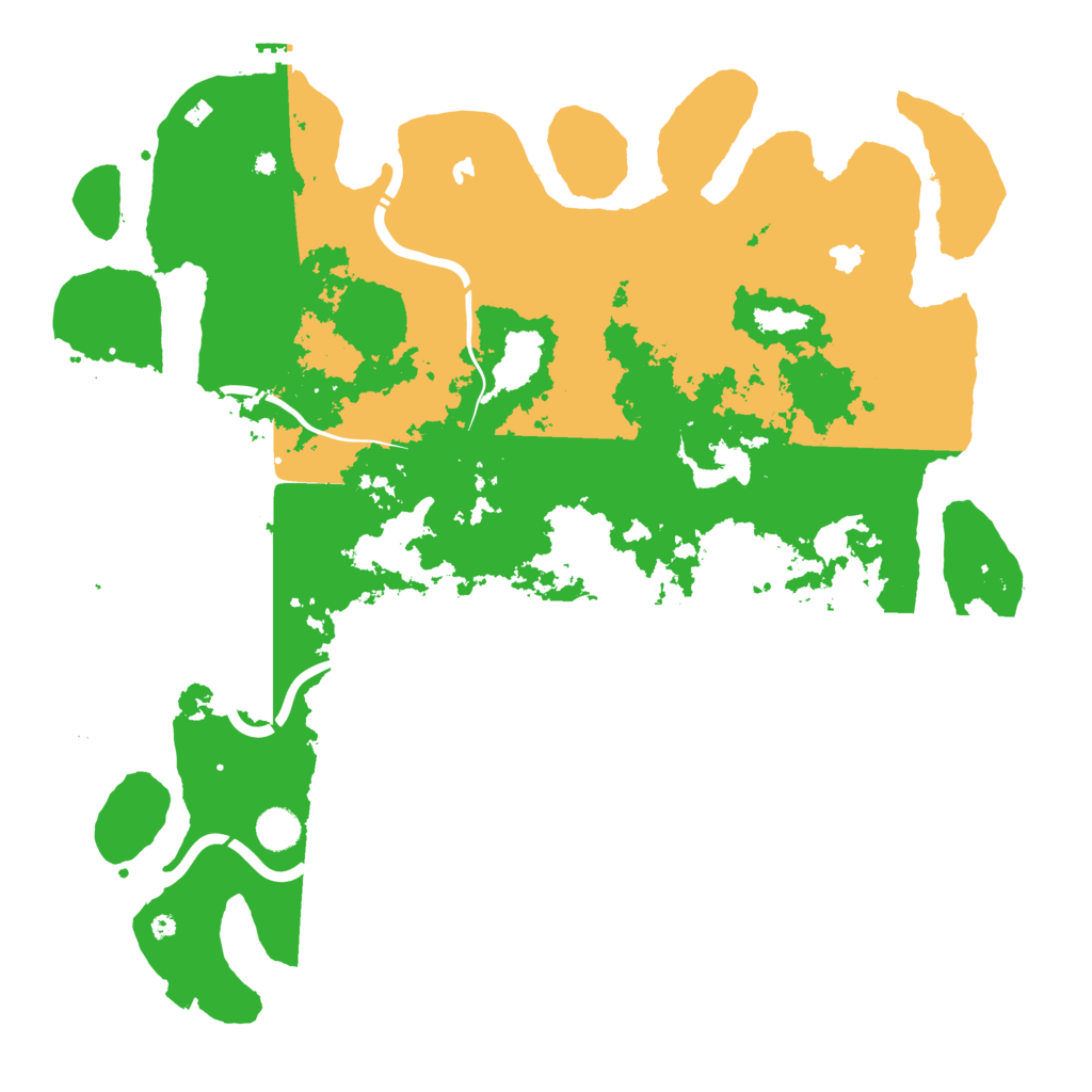 Biome Rust Map: Procedural Map, Size: 4500, Seed: 540484584