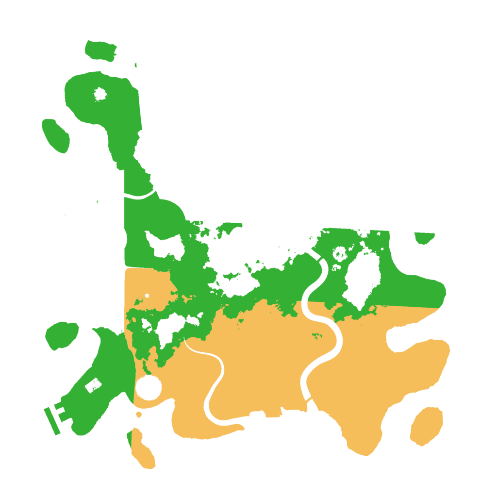 Biome Rust Map: Procedural Map, Size: 3500, Seed: 1552782915