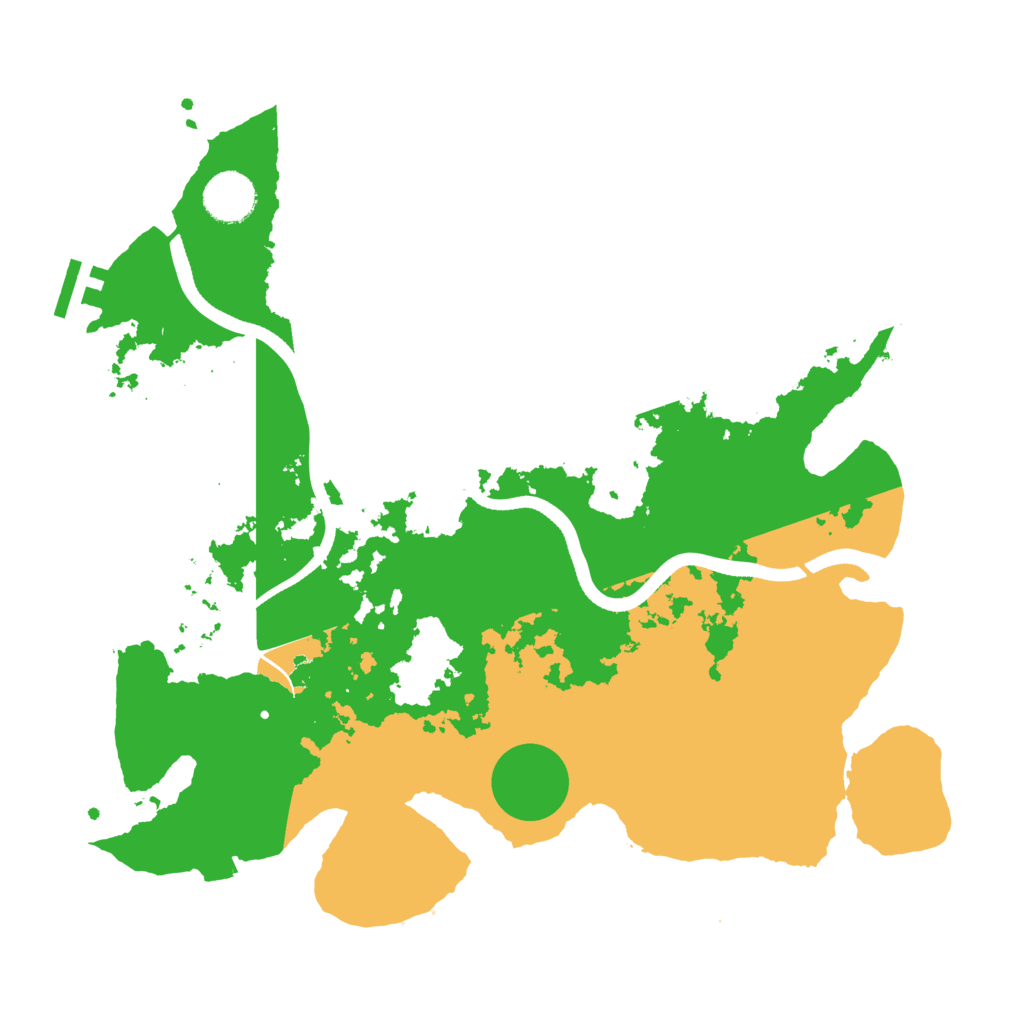 Biome Rust Map: Procedural Map, Size: 3500, Seed: 10032024