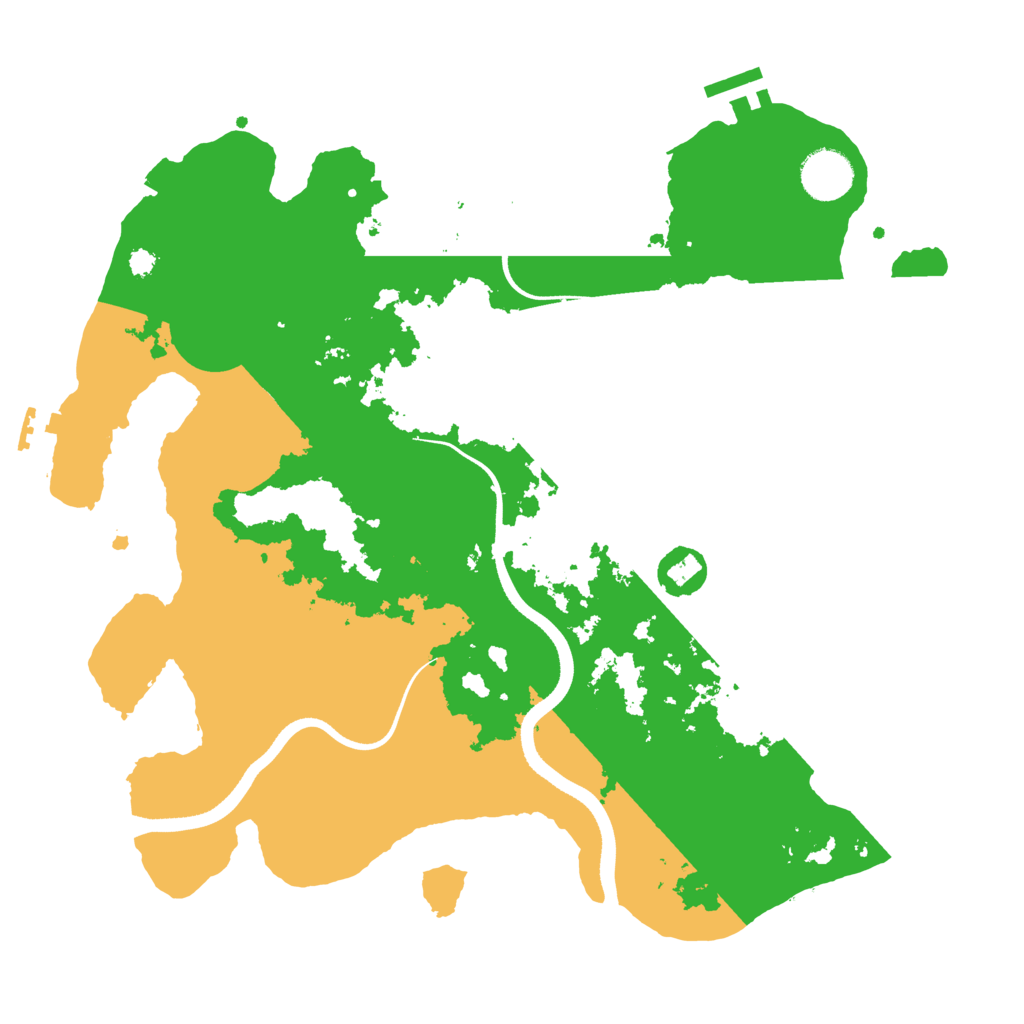 Biome Rust Map: Procedural Map, Size: 3500, Seed: 1344103334