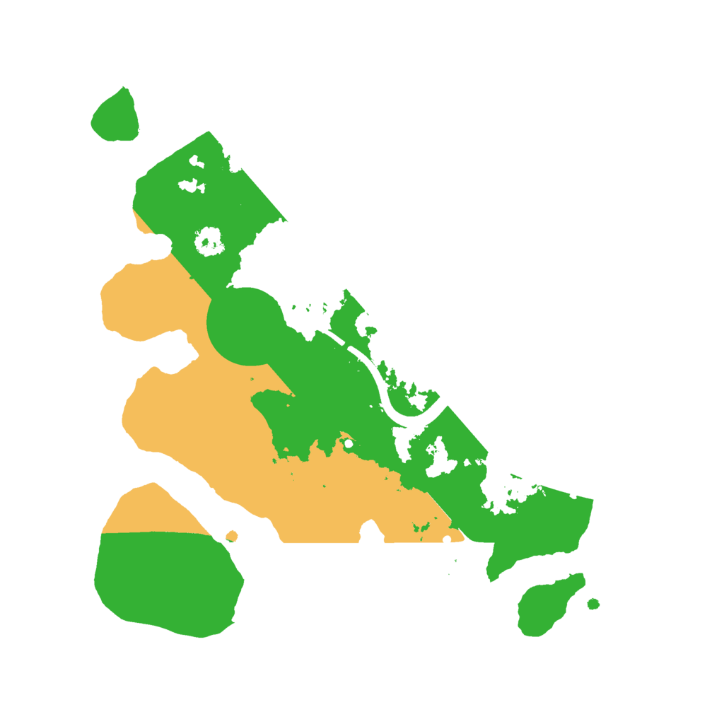 Biome Rust Map: Procedural Map, Size: 2500, Seed: 591616197