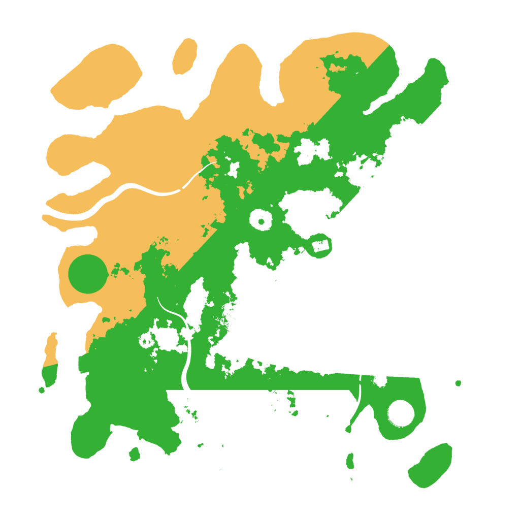 Biome Rust Map: Procedural Map, Size: 3500, Seed: 972054135