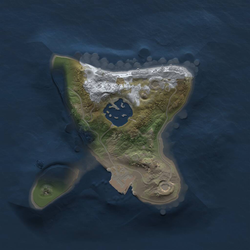 Rust Map: Procedural Map, Size: 1431, Seed: 143108, 2 Monuments