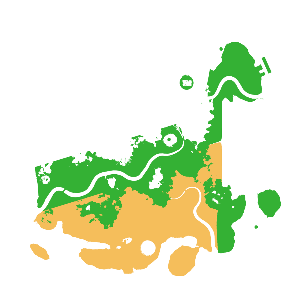 Biome Rust Map: Procedural Map, Size: 3500, Seed: 2277