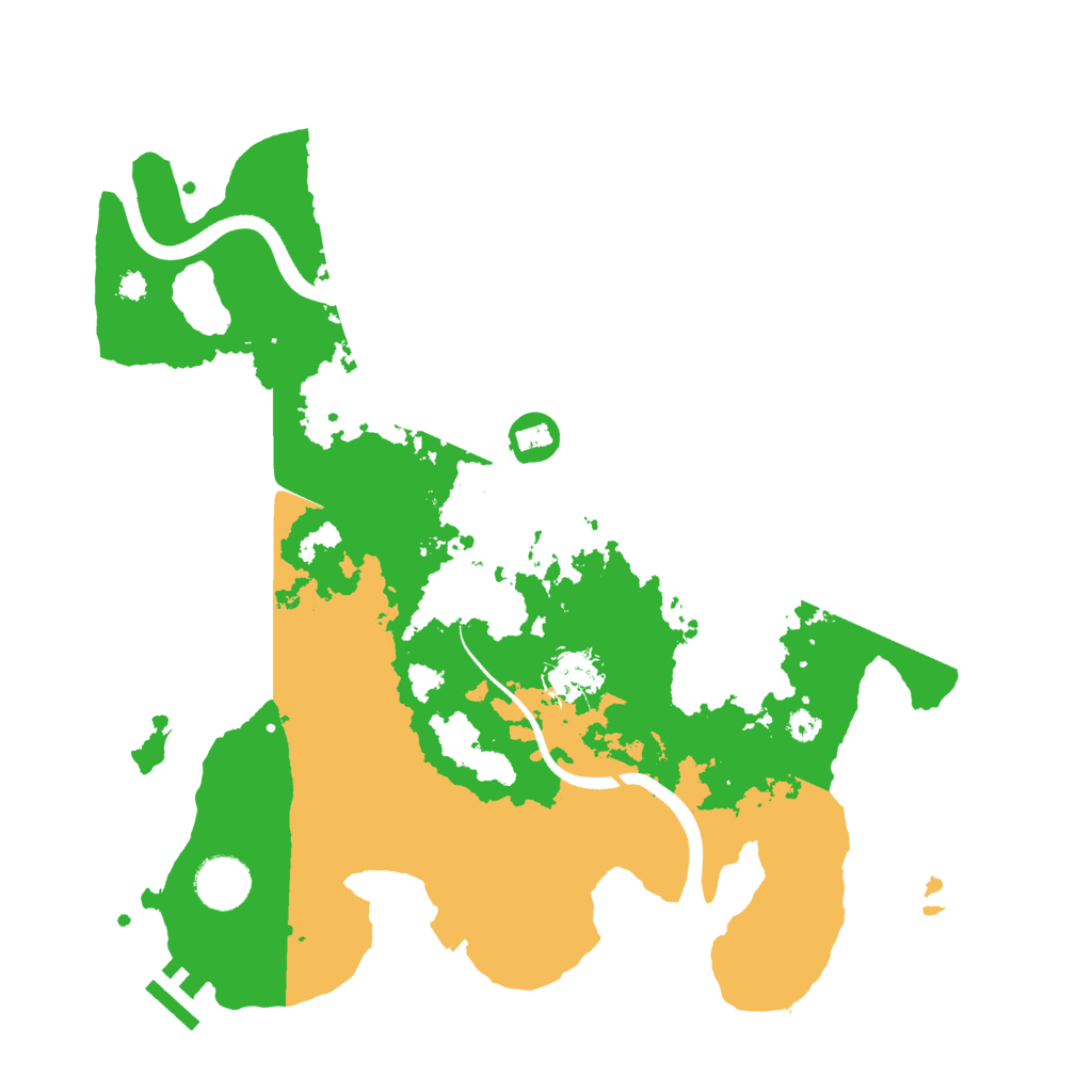 Biome Rust Map: Procedural Map, Size: 3500, Seed: 47558697