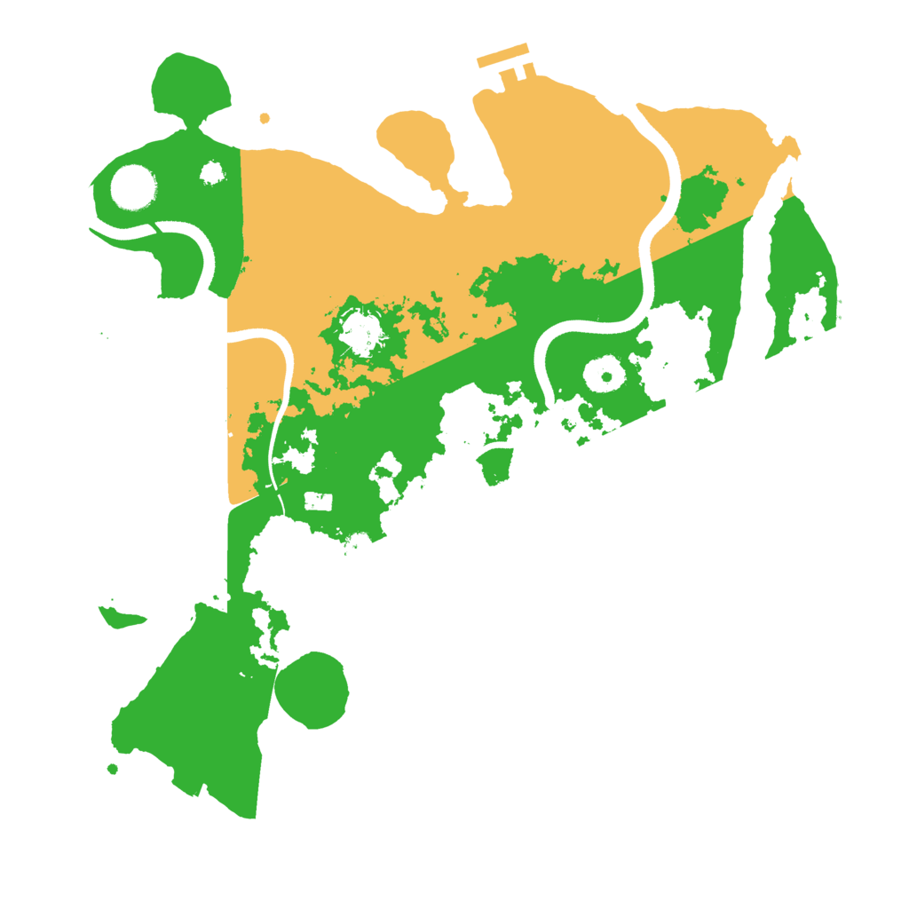 Biome Rust Map: Procedural Map, Size: 3500, Seed: 999121859