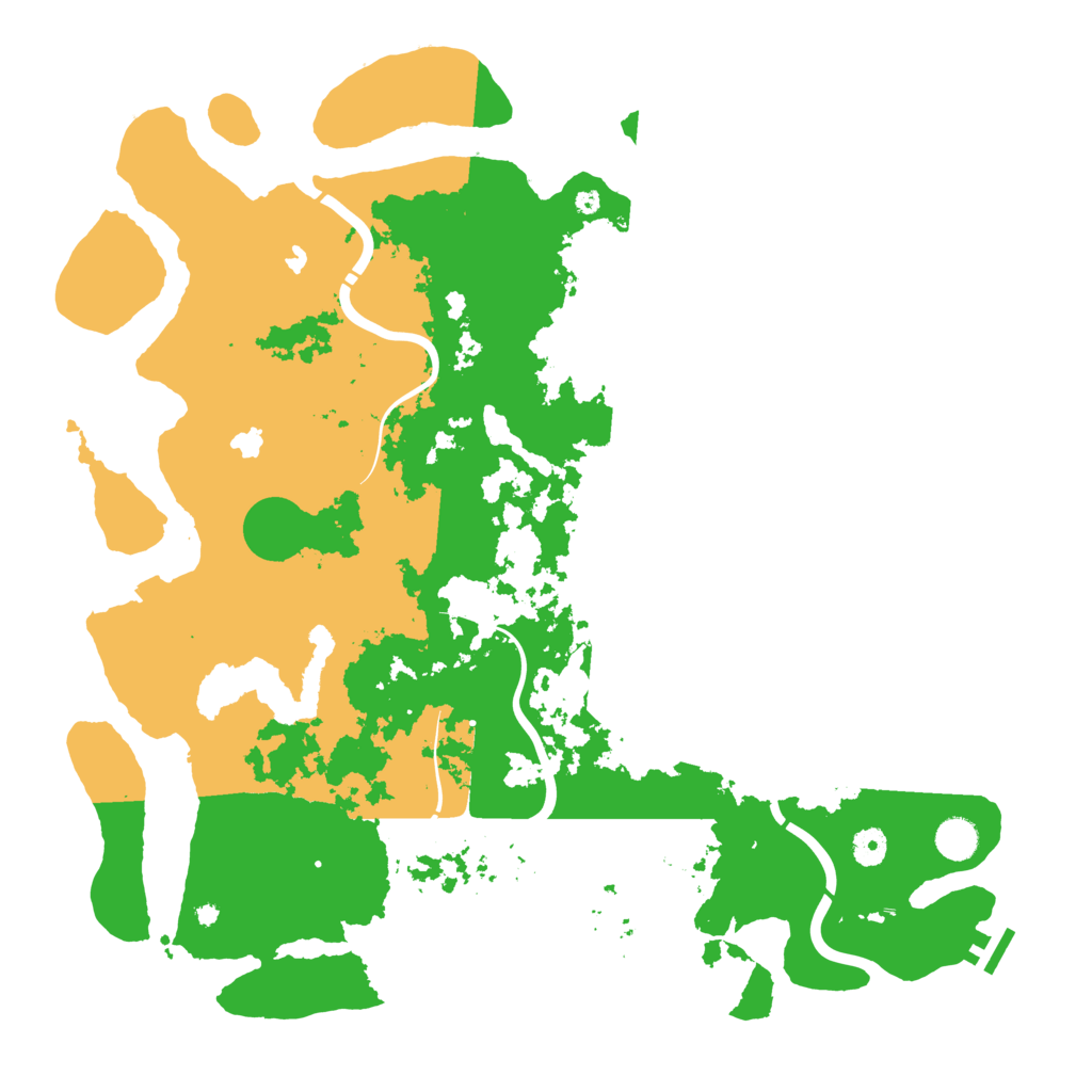 Biome Rust Map: Procedural Map, Size: 4500, Seed: 130990
