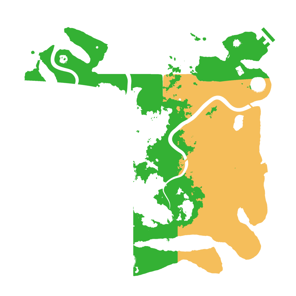 Biome Rust Map: Procedural Map, Size: 3500, Seed: 173425097