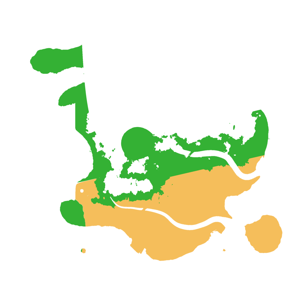 Biome Rust Map: Procedural Map, Size: 2500, Seed: 2104687778