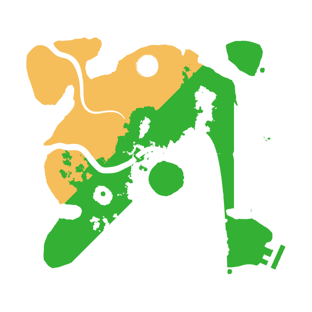 Biome Rust Map: Procedural Map, Size: 2500, Seed: 1155003135