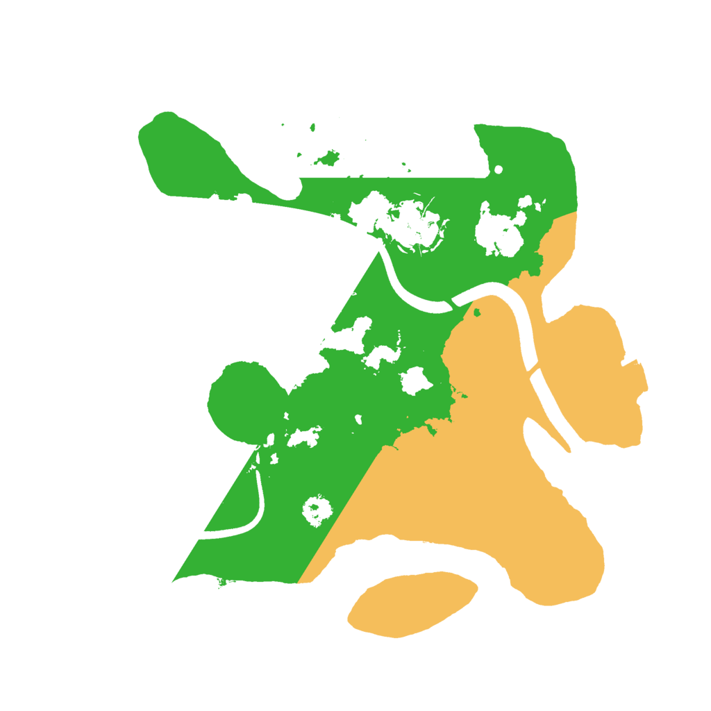 Biome Rust Map: Procedural Map, Size: 2500, Seed: 25235325